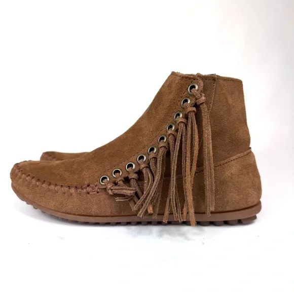 Minnetonka Willow bootie w fringe in dusty brown - sz 7 - BWOT - Picture 14 of 14